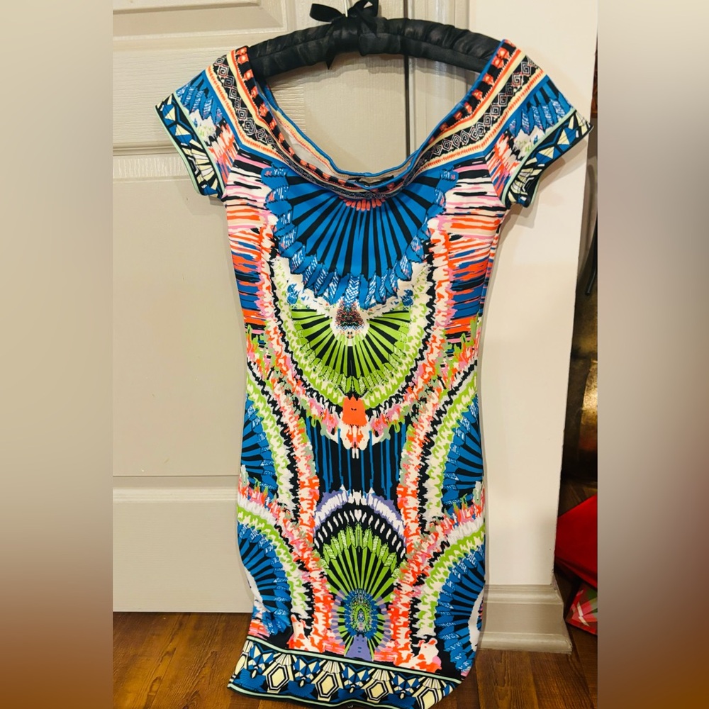 beautiful colorful fitted  dress